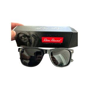 NEW- Retro Rewind Polarized Sunglasses- Black